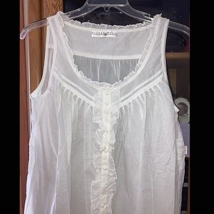 Eileen West Simple White Nightgown
